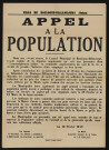 Appel à la population é,