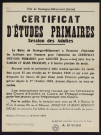 Certificat d'études primaires, session des adultes ,