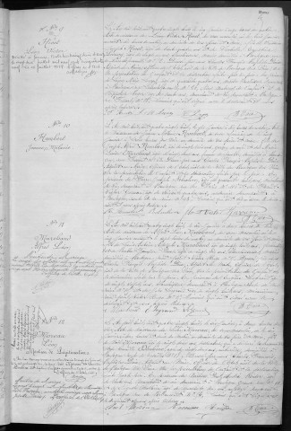 Naissance, enregistrement : Registre de 1888