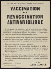 Vaccination et revaccination anti-variolique,