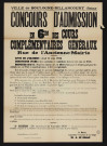 Concours d'admission en 6me des cours complémentaires généraux rue de l'Ancienne-Mairie,