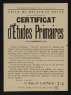 Certificat d'études primaires ,