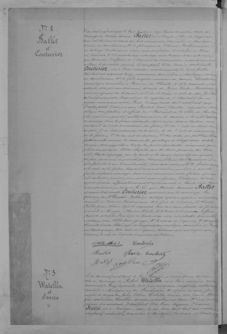 Mariage, enregistrement : Registre de 1907