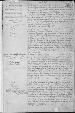 Naissance, enregistrement : Registre de 1902