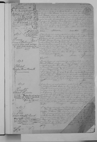 Naissance, enregistrement : Registre de 1918