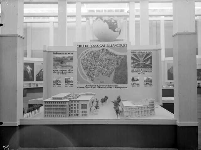 Participation de la ville à la section d'urbanisme de l'exposition internationale de 1937