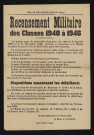 Recensement militaire des classes 1940 à 1946,