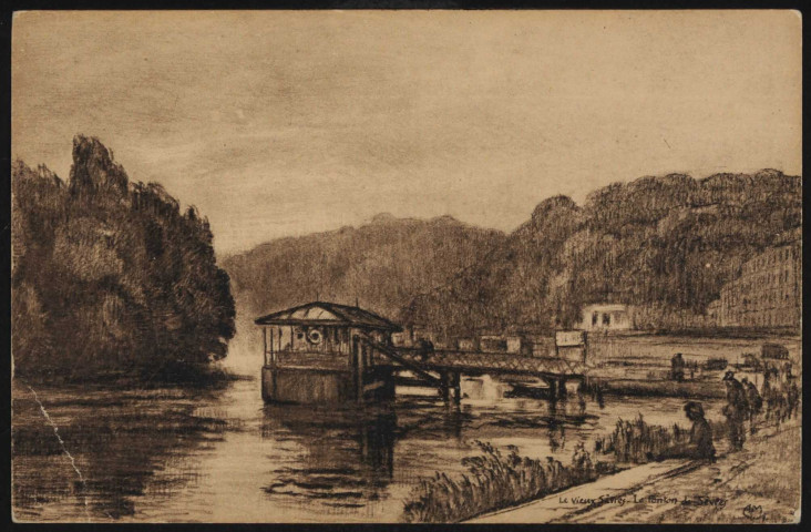 Le vieux Sèvres: le ponton de Sèvres (s.d.).