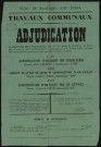 Adjudication [de la construction d'égouts rue d'Aguesseau],