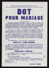 Dot pour mariage [legs Lecomte],