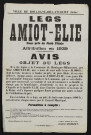 Legs Amiot-Elie pour prix de piété filiale : attribution en 1939,