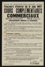 Concours d'entrée du 11 juin 1957 : cours complémentaires commerciaux,