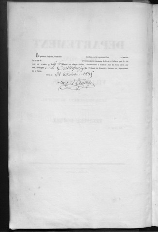 Mariage, enregistrement : Registre de 1886