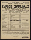 Emplois communaux réservés aux pensionnés et aux veuves de guerre habitant le département de la Seine, Recrutement à Boulogne-Billancourt d'un aide-couvreur et d'un porteur des pompes funèbres.