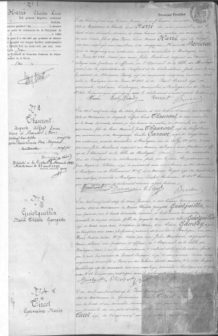 Naissance, enregistrement : Registre de 1905