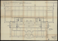 Plans n°68 à 101.68 : Plan des sous-sol et fondations (02/02/1928)69 : Plan au niveau des entrée, bibliothèque, police, commissions (29/01/1928)70 : Plan au niveau des bureaux, cabinets du maire, adjoints, secrétaire général (30/01/1928)71 : Plan au niveau bureaux, salle des fêtes, mariages, conseil (31/01/1928)72 : Plan du deuxième étage (23/03/1928)73 : Plan au niveau des archives (25/03/1928)74 : Plan au niveau des terasses (25/03/1928)75 : Façade sur les jardins (05/03/1928)76 : Façade sur la rue de Chateaudun (15/03/1928)77 : Coupe transversale (21/03/1928)78 : Coupe longitudinale (04/04/1928)79 : Façade latérale (04/04/1928)80 : Plan de la salle du conseil et de ses abords (06/07/1928)87 : Plan au sous-sol - projet (10/1929)88 : Plan au niveau des rues et jardins - projet (2 ex) (01/10/1929)89 : Plan au niveau du hall et des bureaux - projet (2 ex) (01/10/1929)90 : Plan au niveau des bureaux et de la salle des fêtes - projet (2 ex) (01/10/1929)91 : Pla du deuxième étage - projet (2 ex) (01/10/1929)92 : Plan du troisième étage, archives - projet (01/10/1929)93 : Plan des terasses - projet (2 ex) (01/10/1929)94 : Coupe transversale - projet (2 ex) (01/10/1929)95 : Coupe longitudinale - projet (2 ex) (01/10/1929)96 : Façade sur les jardins - projet (2 ex) (01/10/1929)97 : Façade rue de Chateaudun (01/10/1929)98 : Façade latérale - projet (01/10/1929)99 : Détails entrée coté jardins - projet (2 ex) (01/10/1929)100 : Détails des travées des bureaux - projet (01/10/1929)101 : Coupe sur les machines et l'escalier - projet (2 ex) (01/10/1929)