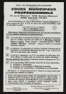 Cours municipaux professionnels, année scolaire 1972-1973,