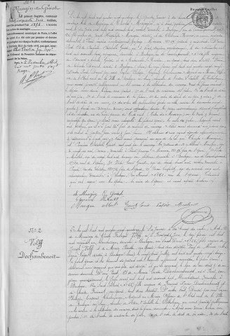 Mariage, enregistrement : Registre de 1894