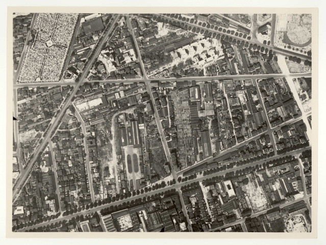 Boulogne-Billancourt, vues aériennes : Route de la Reine, Avenue Victor Hugo, Rue Gallieni, Rue Thiers, Rue du Chemin Vert, Avenue Edouard Vaillant, Rue Marcel Dassault, Rue Henri Martin, Rue Rieux, Rue Emile Landrin, Rue de la Bellefeuille, Rue de l'Est, Rue de l'Ouest, Passage Legrand