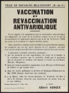 Vaccination et revaccination anti-variolique,