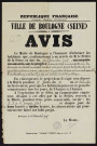 Avis [d'enquête publique concernant le projet de construction de divers bâtiments communaux, notamment d'une justice de paix et d'une école maternelle boulevard de Strasbourg entre les 79 et 89],