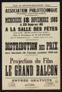 Association philotechnique : distribution des prix aux lauréats de l'année scolaire 1959-60, projection du film Le Grand balcon,