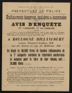 Avis d'enquête de commodo et incommodo : avenue Edouard-Vaillant 210, rue de Sèvres et rue de Bellevue 124, Société anonyme des Usines Renault : installation d'un dépôt de 60000 litres de liquides inflammables de la 2e catégorie.