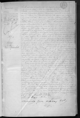 Mariage, enregistrement : Registre de 1890