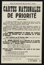 Cartes nationales de priorité [pour femmes enceintes et mères de famille],