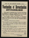 Vaccination et revaccination anti-variolique,