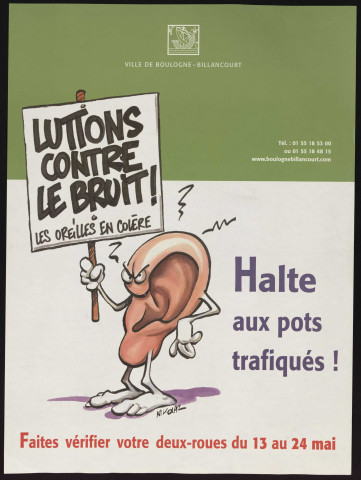 Halte aux pots trafiqués ! Luttons contre le bruit,