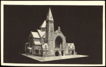 Eglise votive de Saint Thérèse de l'Enfant Jésus - En construction à Boulogne-sur-Seine, Boulogne-Billancourt . rue de l'Ancienne Mairie . - maquette de l'église Sainte Thérèse de l'Enfant Jésus