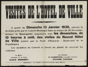 Visites de l'hôtel de ville,