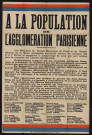 A la population de l'agglomération parisienne,