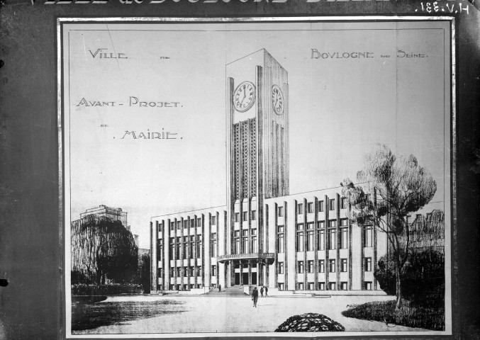 Maquette de l'avant-projet d'hôtel de ville