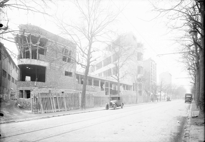 27 avenue des Moulineaux, groupe scolaire en construction