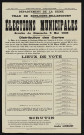 Élections municipales, scrutin du dimanche 5 mai 1935 : distribution des cartes, lieux de vote,