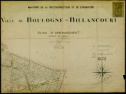 Ville de Boulogne-Billancourt : plan d'aménagement, feuille 2