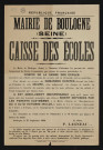 Caisse des écoles é,