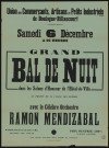 Grand bal de nuit avec le célèbre orchestre de Ramon Mendizabal,