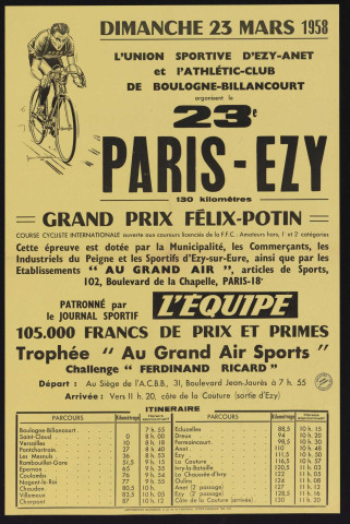 23e Paris-Ezy, 113 kilomètres, grand prix "Félix Potin",