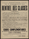 Rentrée des classes ,