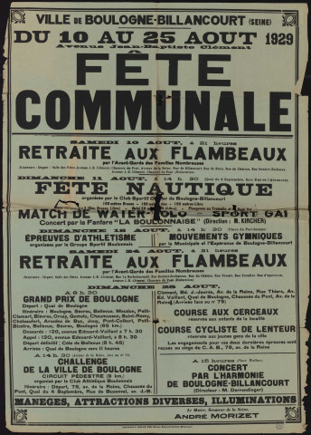 Fête communale ,