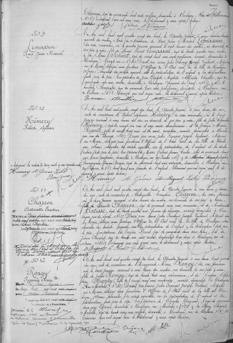 Naissance, enregistrement : Registre de 1898