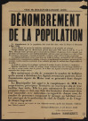 Dénombrement de la population,