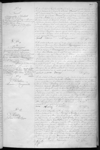 Naissance, enregistrement : Registre de 1889