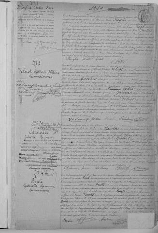 Naissance, enregistrement : Registre de 1910