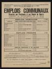 Emplois communaux réservés aux pensionnés et aux veuves de guerre habitant le département de la Seine, Recrutement à Boulogne-Billancourt d'un gardien de square.