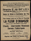 Association philotechnique : séance de clôture et distribution des prix ; [pièce] La Fleur d'oranger,