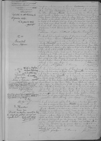 Naissance, enregistrement : Registre de 1893